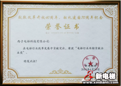 西子电梯科技有限公司包揽六项大奖